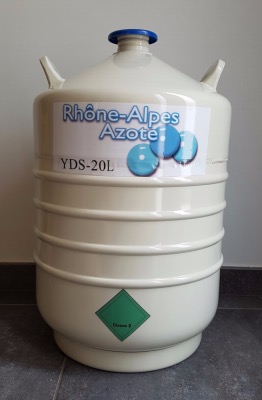 Réservoir Azote liquide 20 litres avec canisters