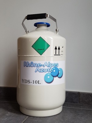 Réservoir Azote liquide 10 litres avec canisters